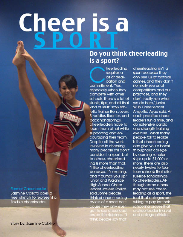 cheerleading is not a sport essay